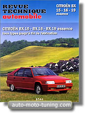 Revue technique Citroën BX 15, 16 et 19 essence