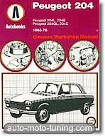 Revue technique Peugeot 204 (1965-1976)