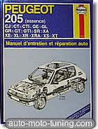 Revue technique Peugeot 205 essence (jusqu'à 1995)