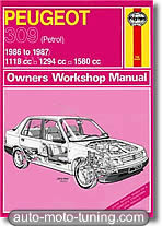 Revue technique Peugeot 309 essence (1986-1987)