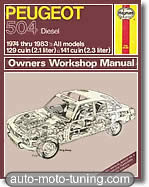 Revue technique Peugeot 504 diesel (1974-1983)