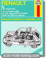 Revue technique Renault R5 essence (depuis 1972)