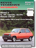 Revue technique Renault 5 - 1100 cm³ (depuis 1980)