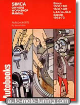 Revue technique Simca 1300 et 1500 - 1301 et 1501