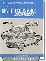 Revue technique Simca 1500 et 1501